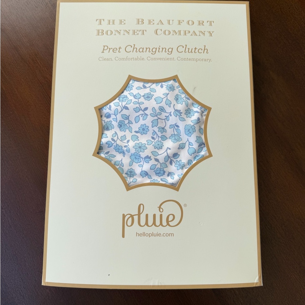 The Beaufort Bonnet Company Blue Floral Clutch